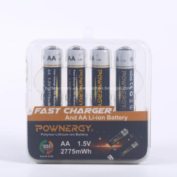 Batería recargable AA 1.5v